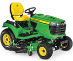 Follow link to the X734 Signature Series 4-Wheel Steer Tractor, Less Mower Deck product page.