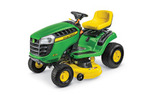 Follow link to the E110 Lawn Tractor, California Model product page.