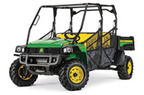 Follow link to the Gator&amp;#8482; XUV855M S4 (Green &amp; Yellow) Utility Vehicle (MY20) product page.