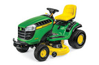 Follow link to the E130 Lawn Tractor, California Model product page.