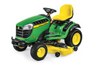 Follow link to the E180 Lawn Tractor, California Model product page.