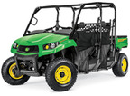 Follow link to the Gator&amp;#8482; XUV590M S4 (Green &amp; Yellow) Utility Vehicle product page.