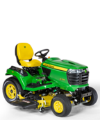 Follow link to the X734 Signature Series 4-Wheel Steer Tractor, Less Mower Deck product page.